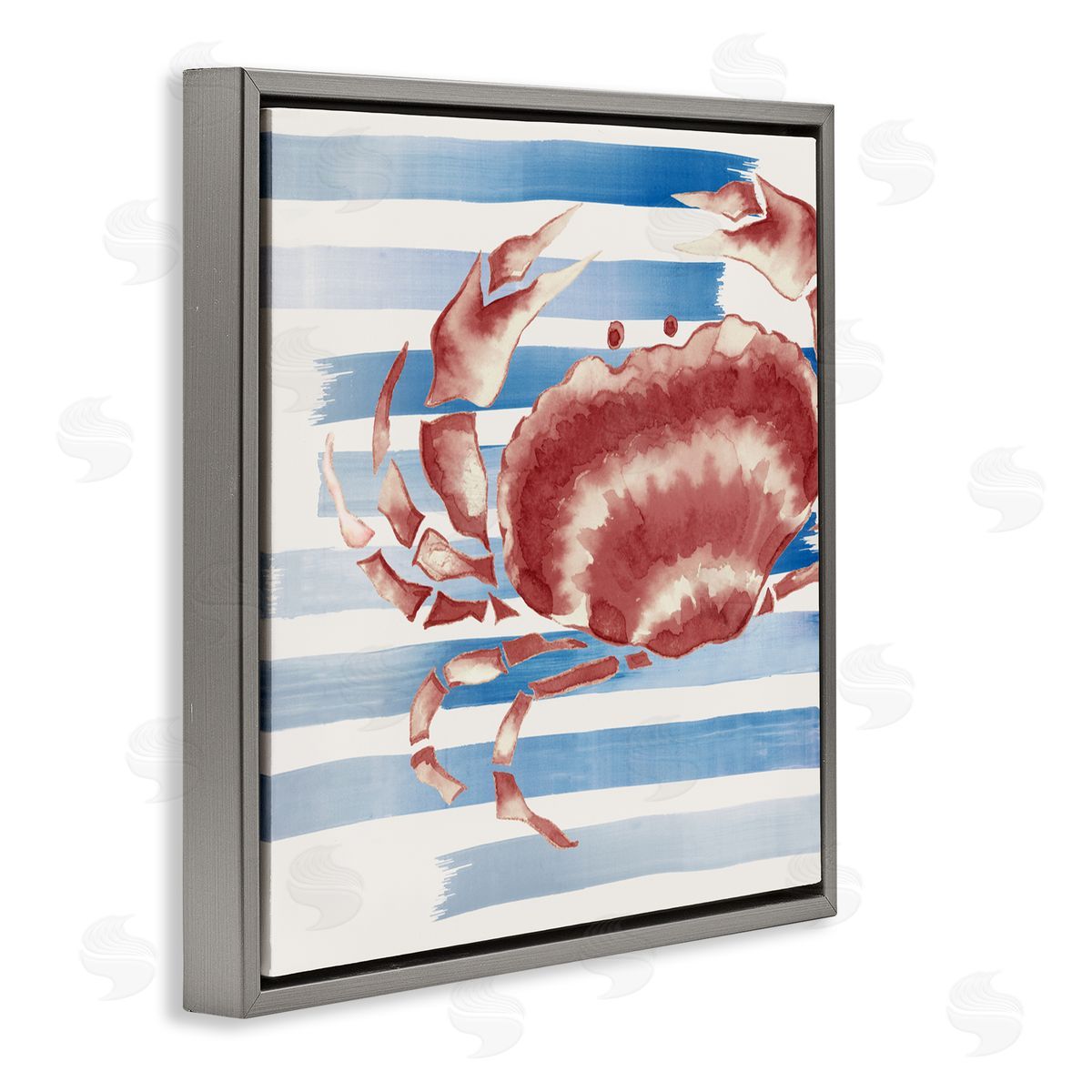 Eli Jones Striped Claw Crab Canvas Wall Art Print