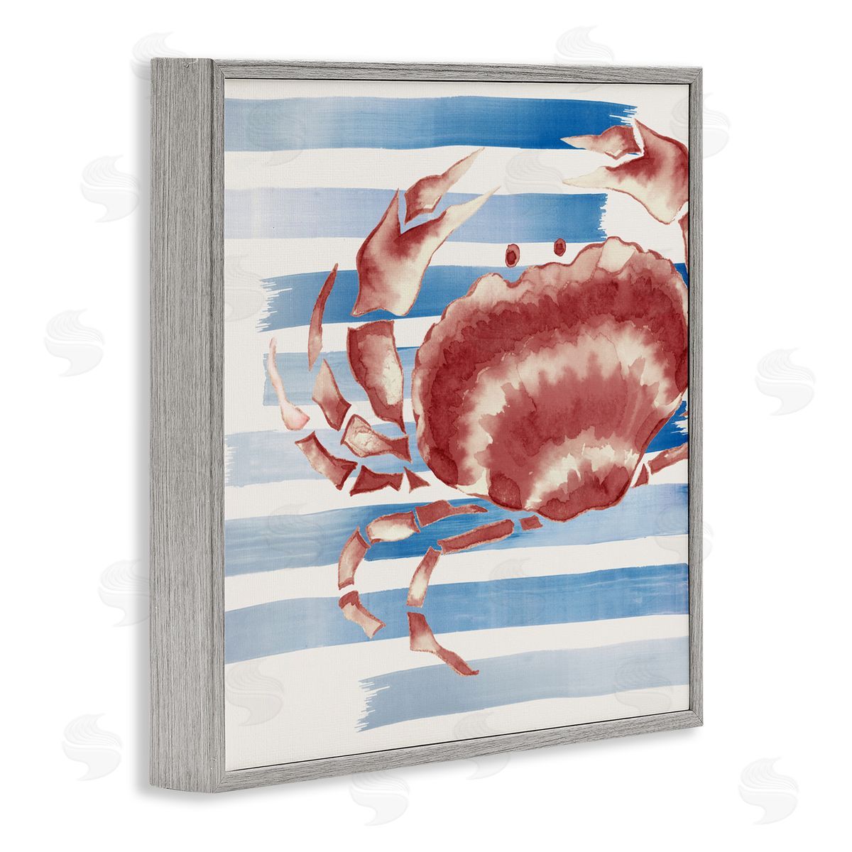 Eli Jones Striped Claw Crab Canvas Wall Art Print
