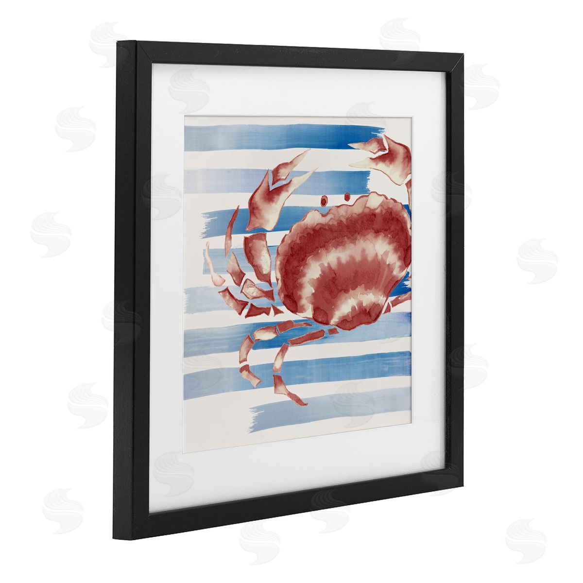 Eli Jones Striped Claw Crab Canvas Wall Art Print
