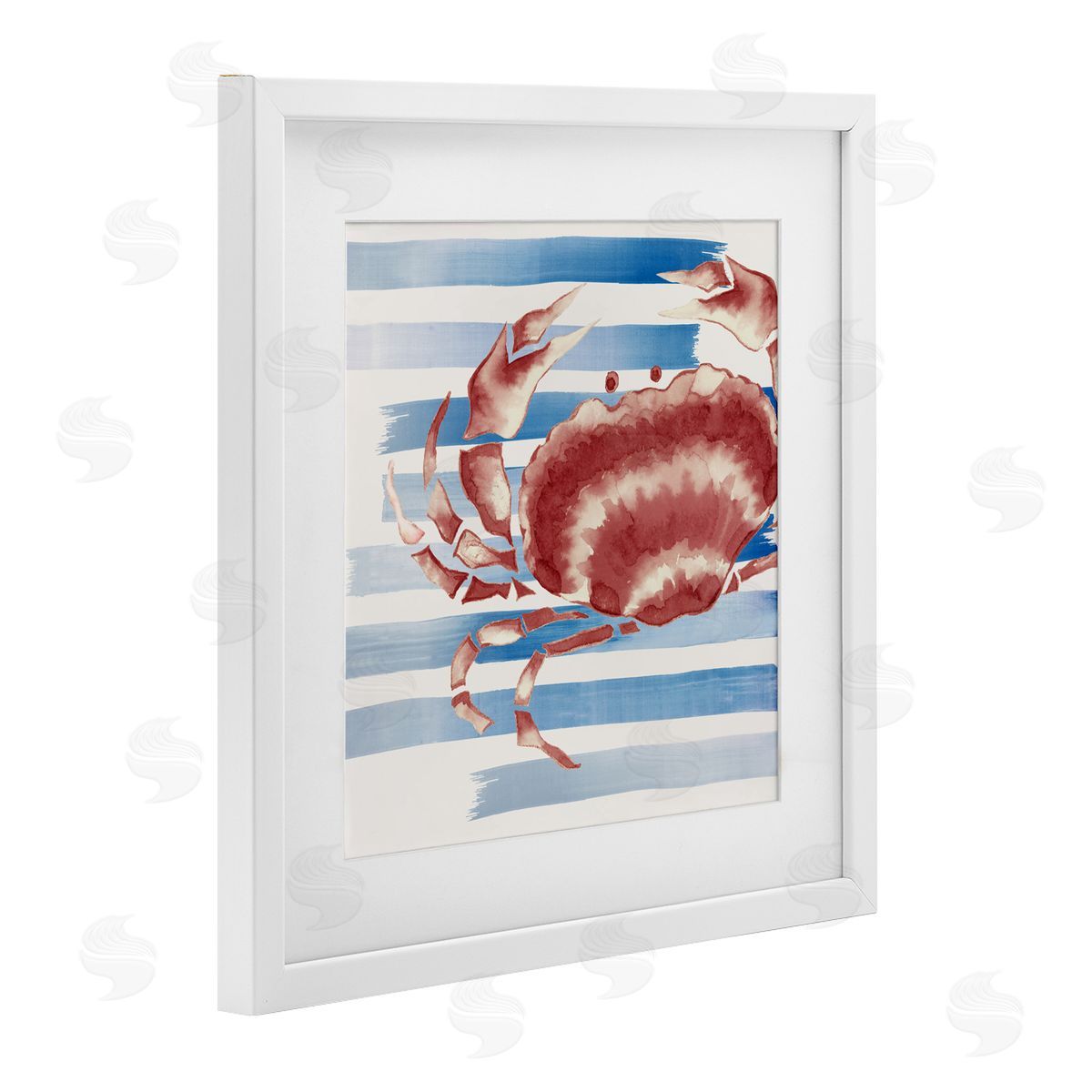 Eli Jones Striped Claw Crab Canvas Wall Art Print