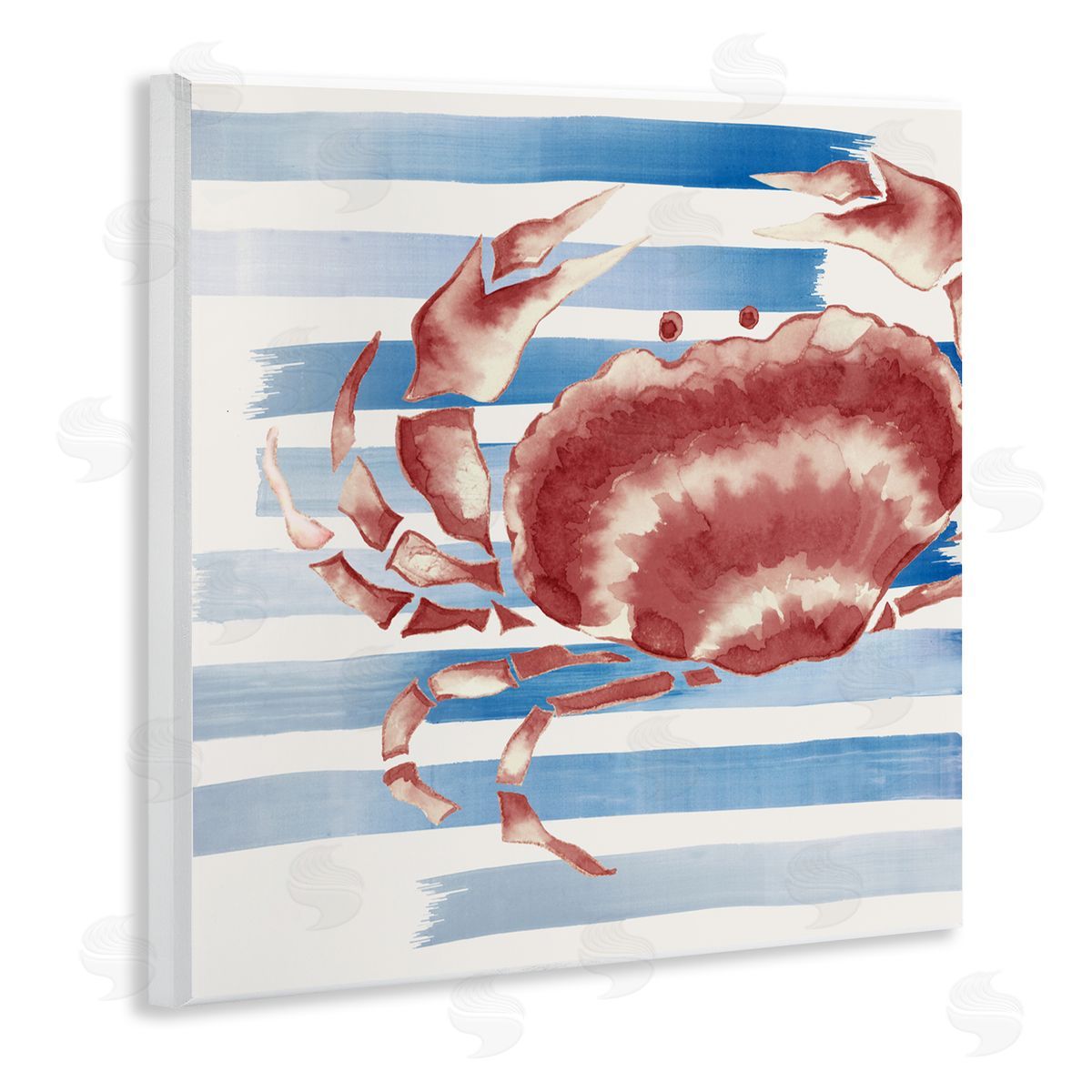 Eli Jones Striped Claw Crab Canvas Wall Art Print