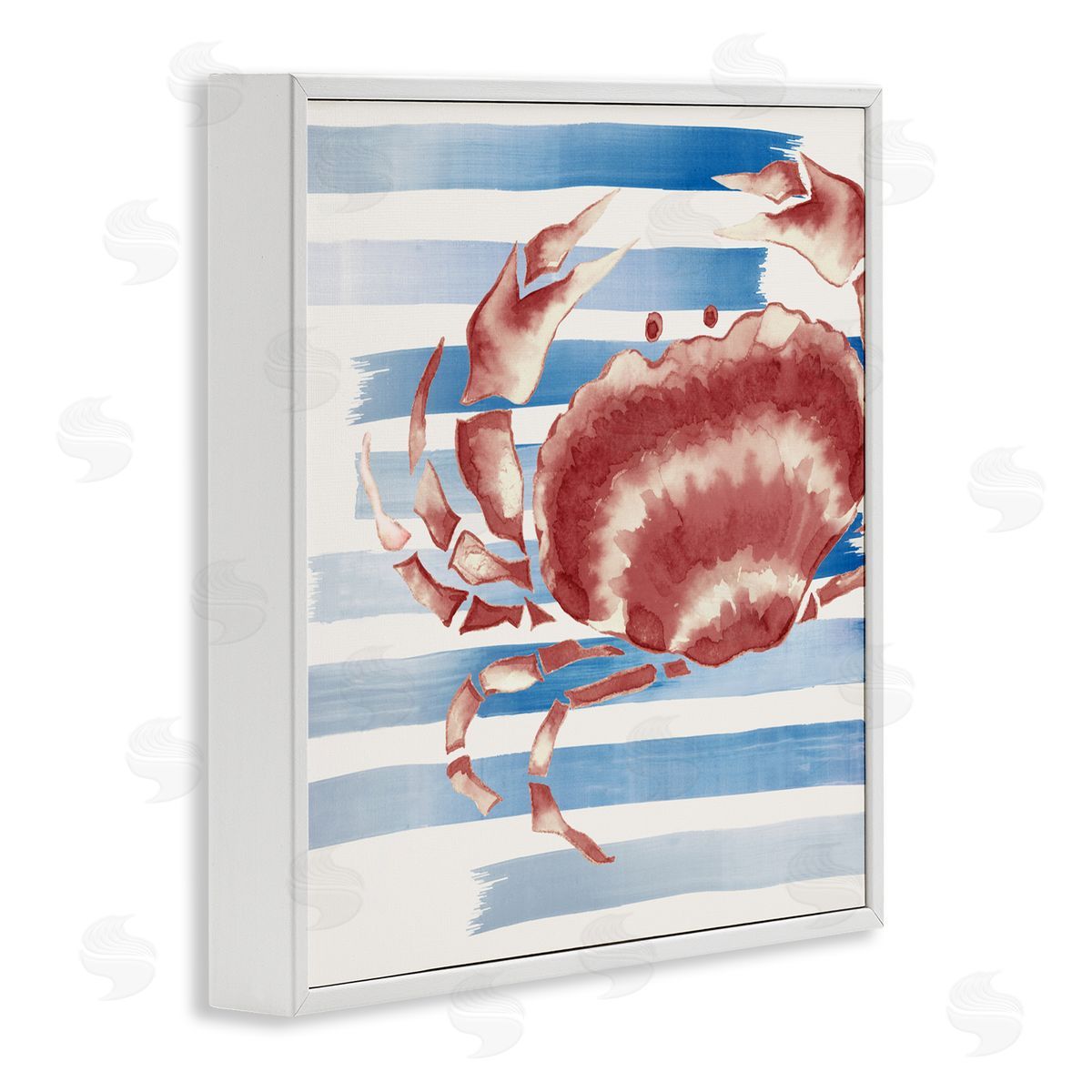 Eli Jones Striped Claw Crab Canvas Wall Art Print
