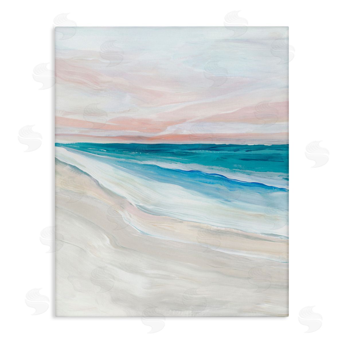 Ian C. Coastal Serenity Expression Canvas Wall Art Print