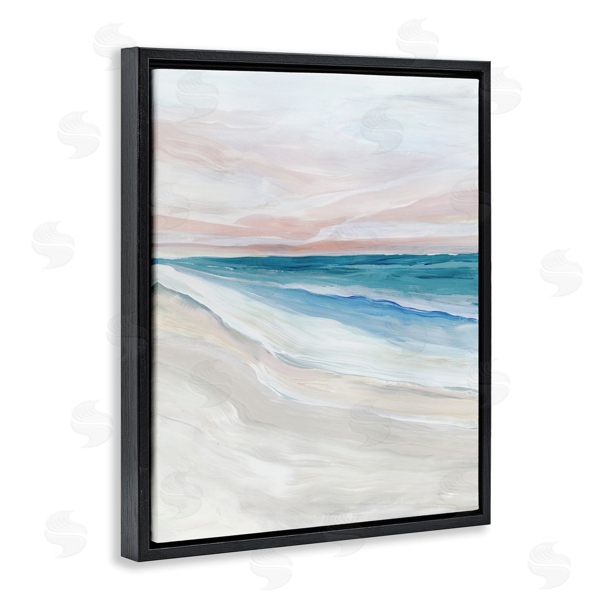 Ian C. Coastal Serenity Expression Canvas Wall Art Print