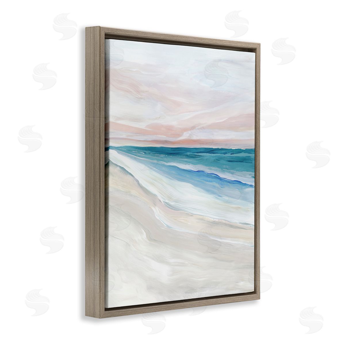 Ian C. Coastal Serenity Expression Canvas Wall Art Print