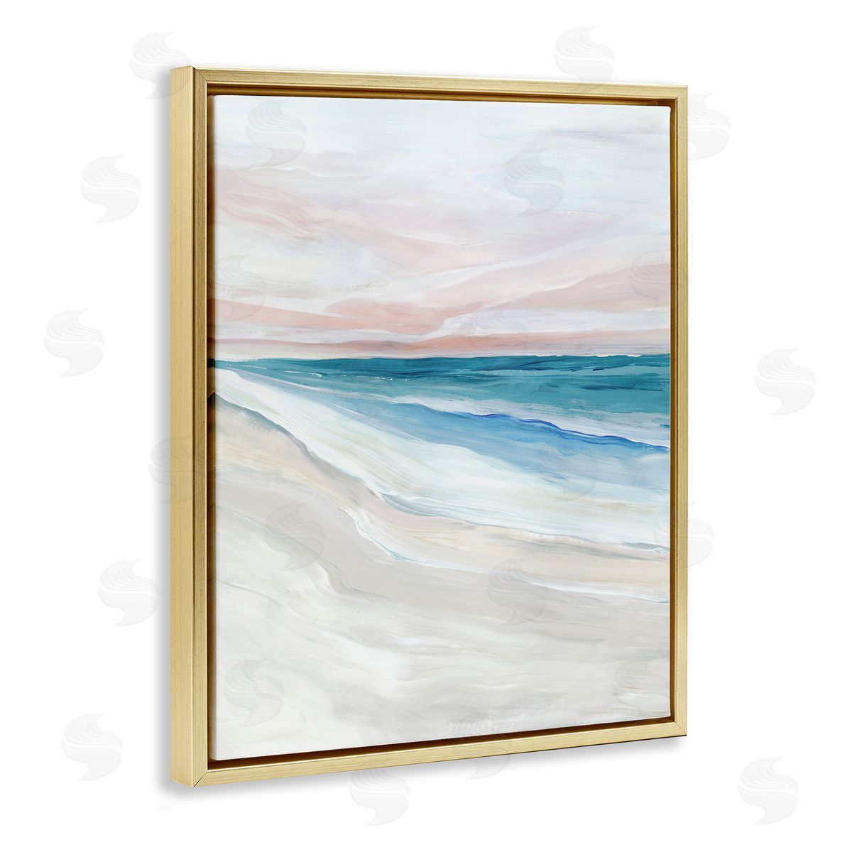 Ian C. Coastal Serenity Expression Canvas Wall Art Print