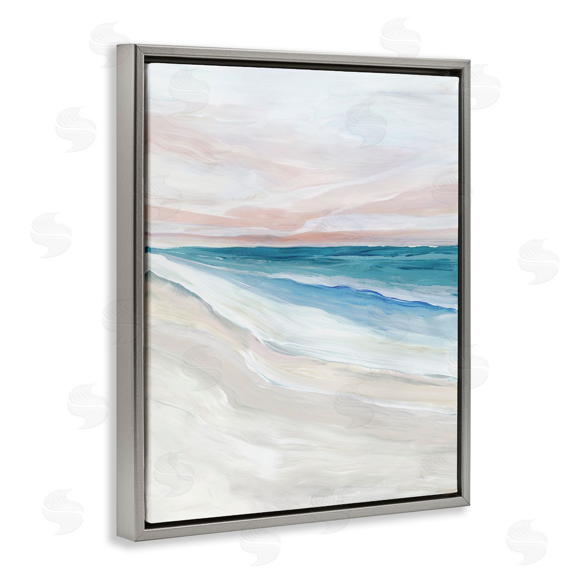 Ian C. Coastal Serenity Expression Canvas Wall Art Print