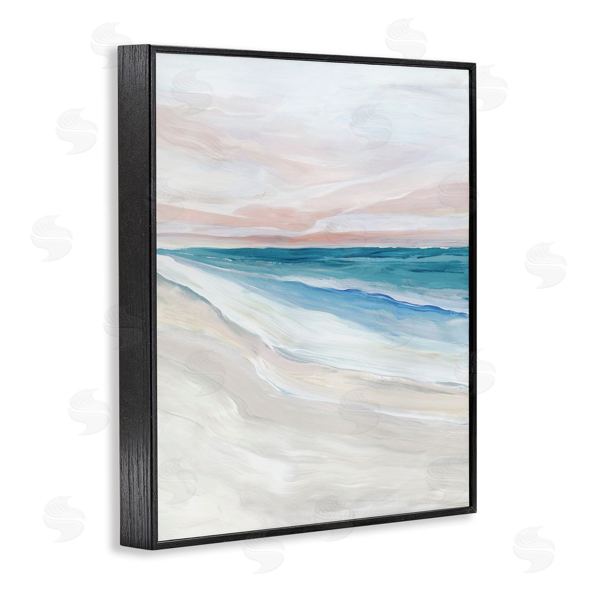 Ian C. Coastal Serenity Expression Canvas Wall Art Print