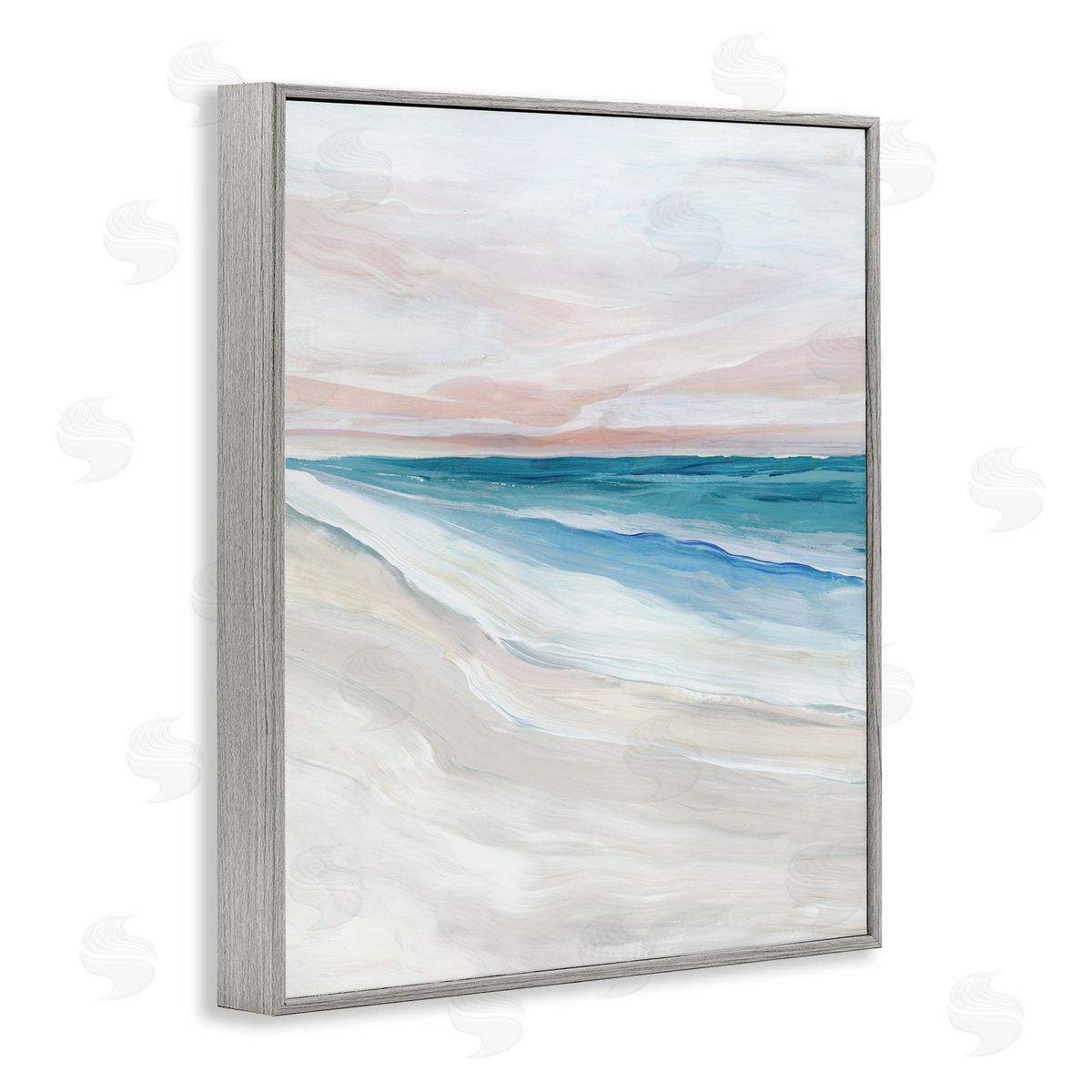 Ian C. Coastal Serenity Expression Canvas Wall Art Print