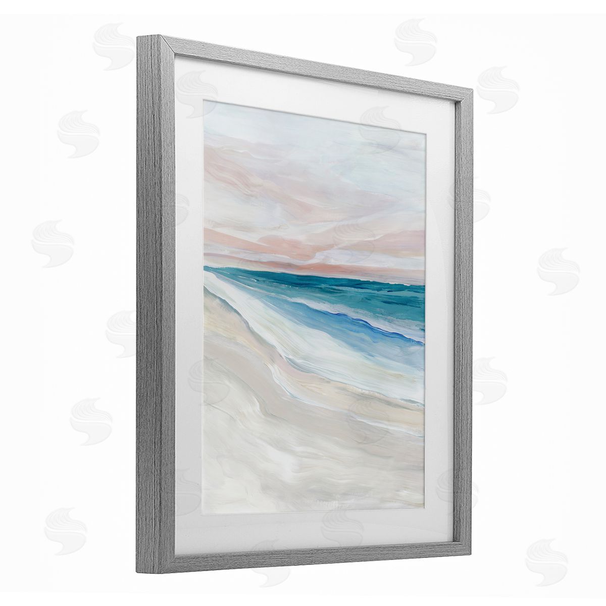 Ian C. Coastal Serenity Expression Canvas Wall Art Print