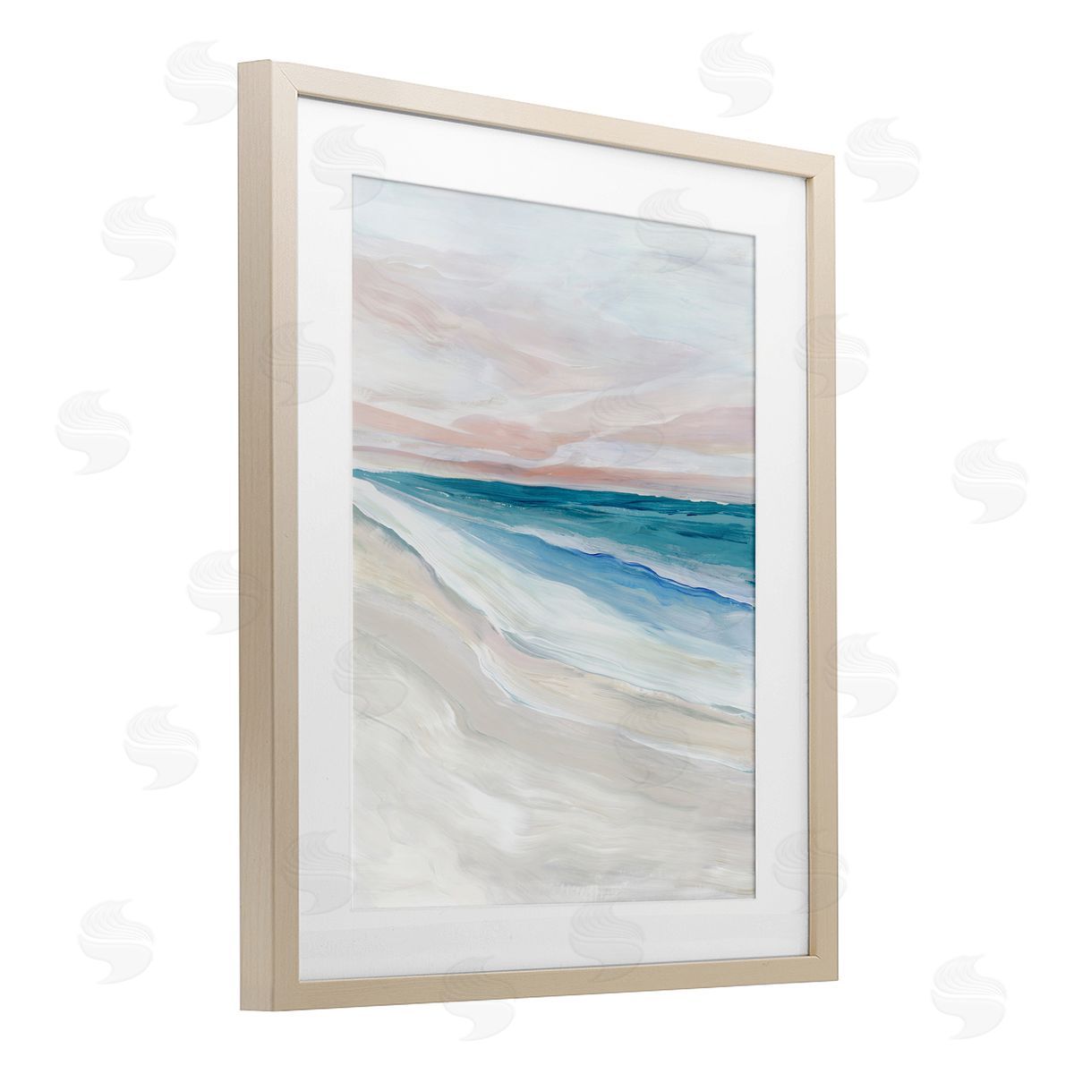 Ian C. Coastal Serenity Expression Canvas Wall Art Print