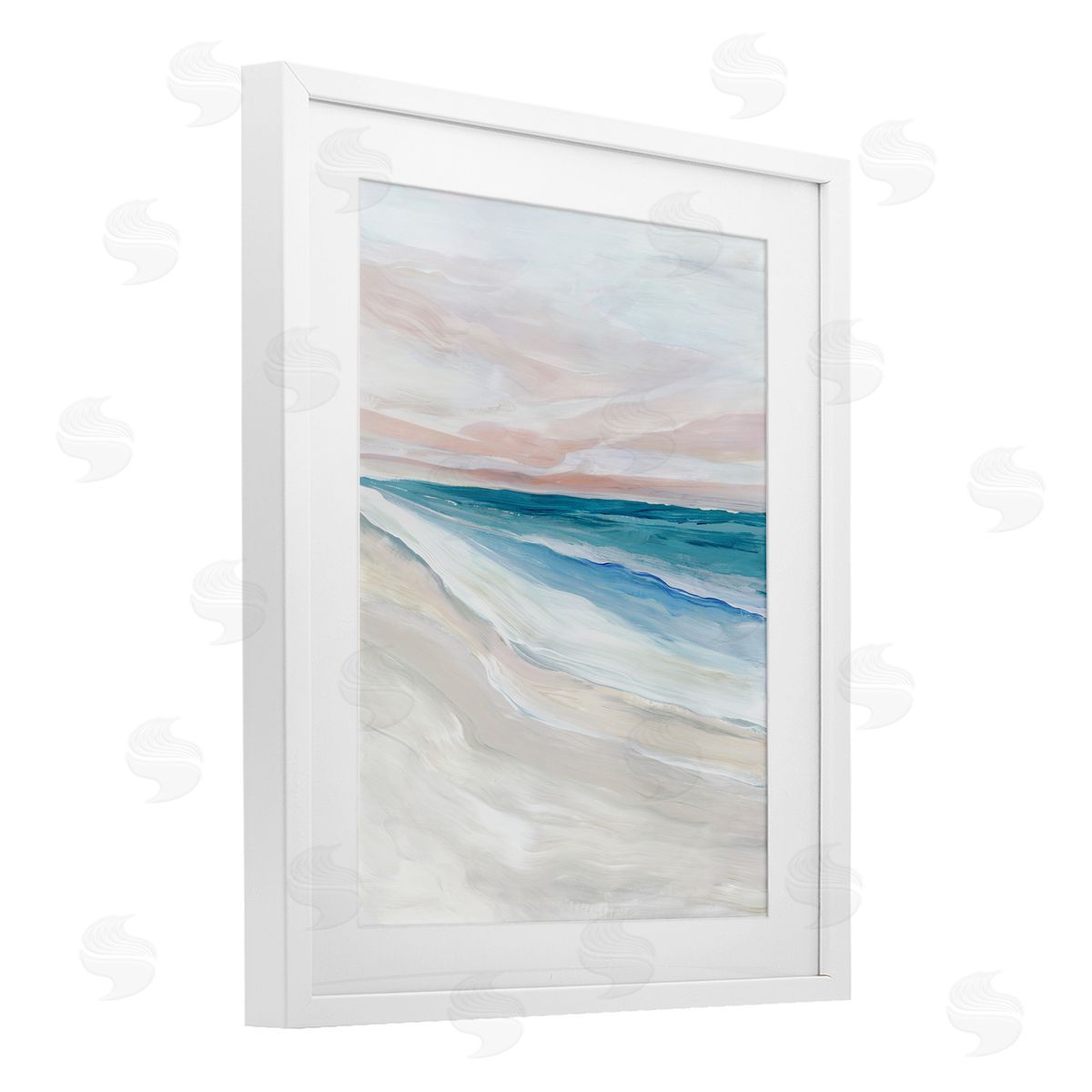 Ian C. Coastal Serenity Expression Canvas Wall Art Print