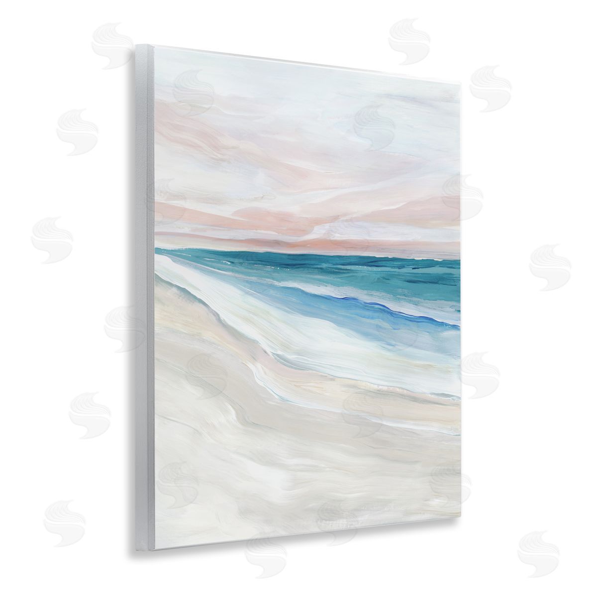 Ian C. Coastal Serenity Expression Canvas Wall Art Print