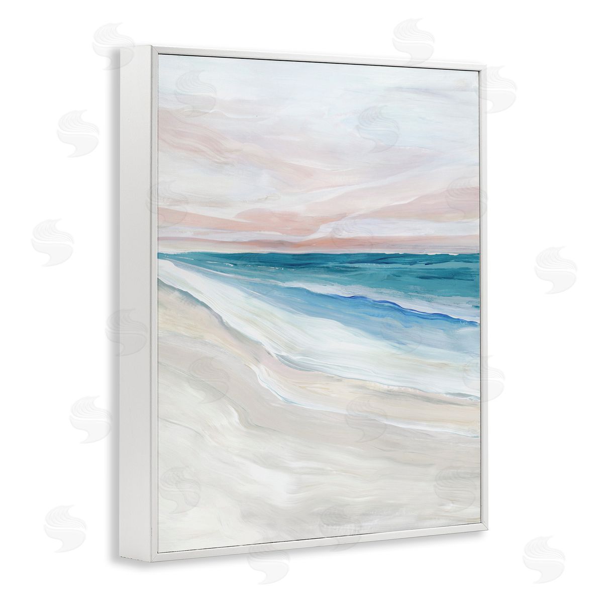 Ian C. Coastal Serenity Expression Canvas Wall Art Print