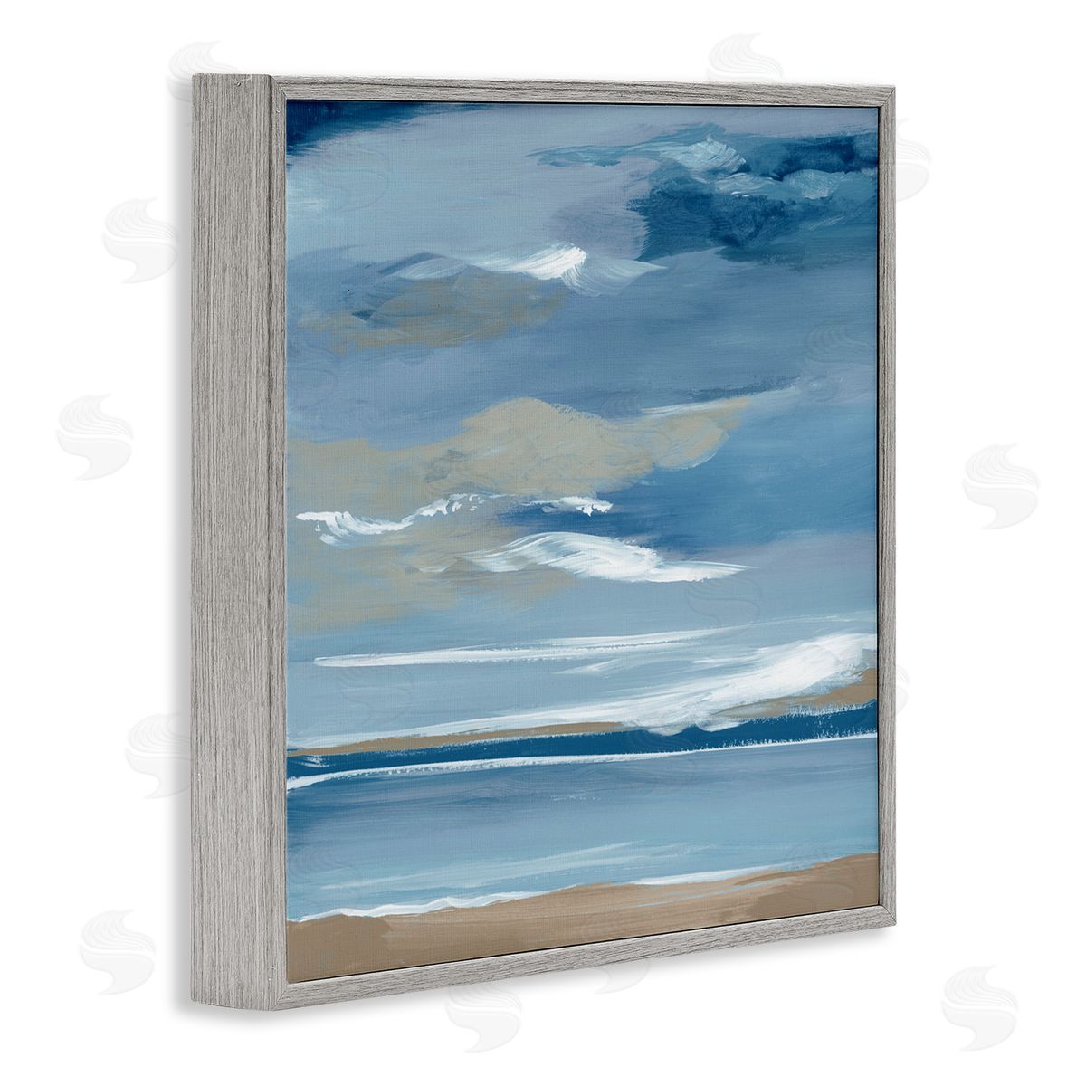 Lera Ocean's Embrace Stormy Sky Canvas Wall Art Print