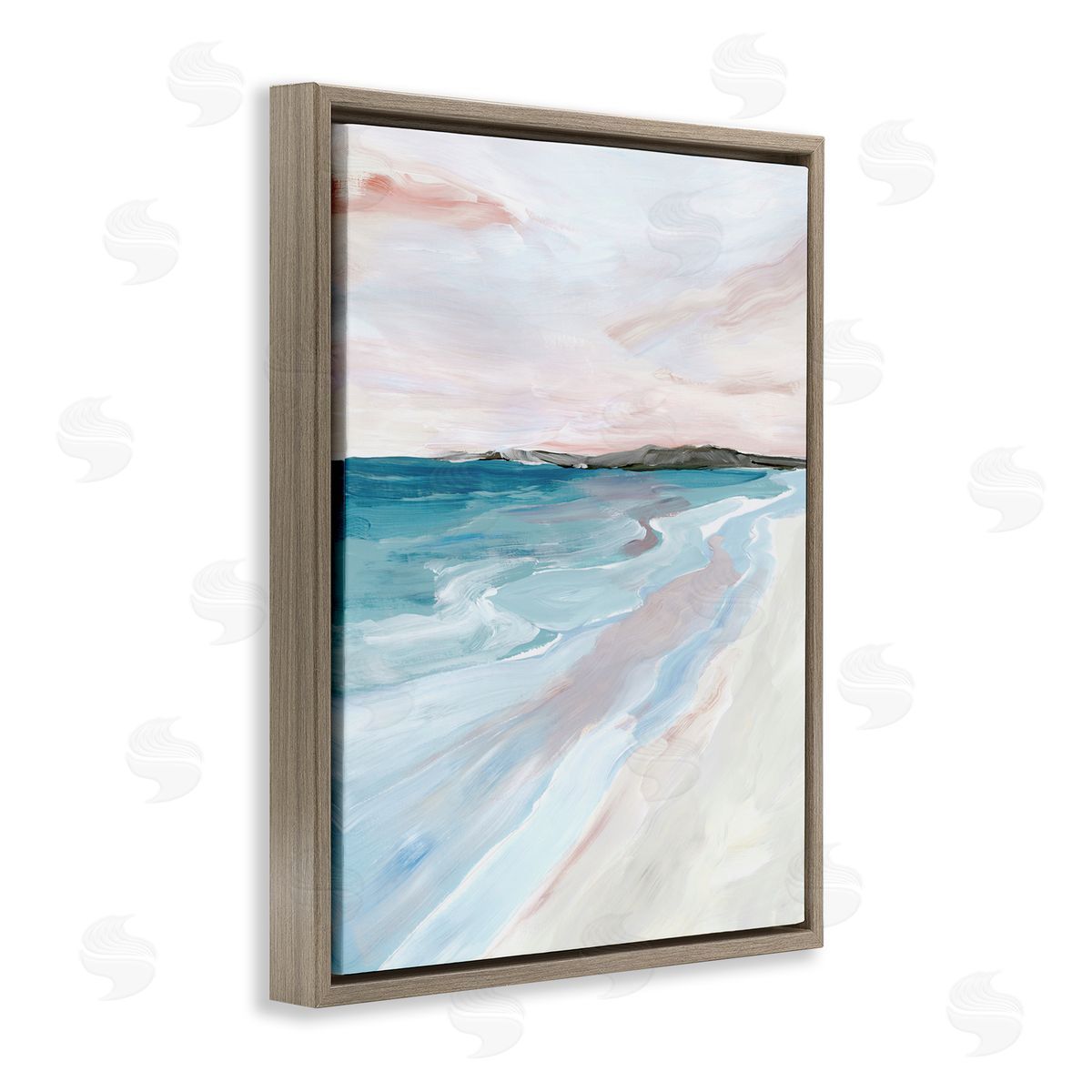 Ian C. Faded Coastal Serenity Canvas Wall Art Print