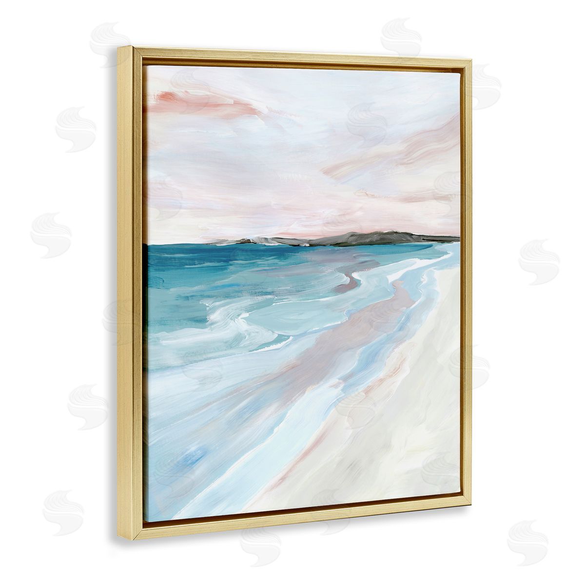 Ian C. Faded Coastal Serenity Canvas Wall Art Print
