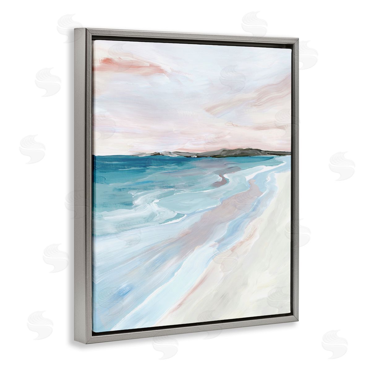 Ian C. Faded Coastal Serenity Canvas Wall Art Print