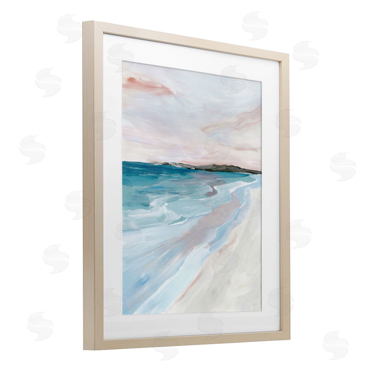 Ian C. Faded Coastal Serenity Canvas Wall Art Print