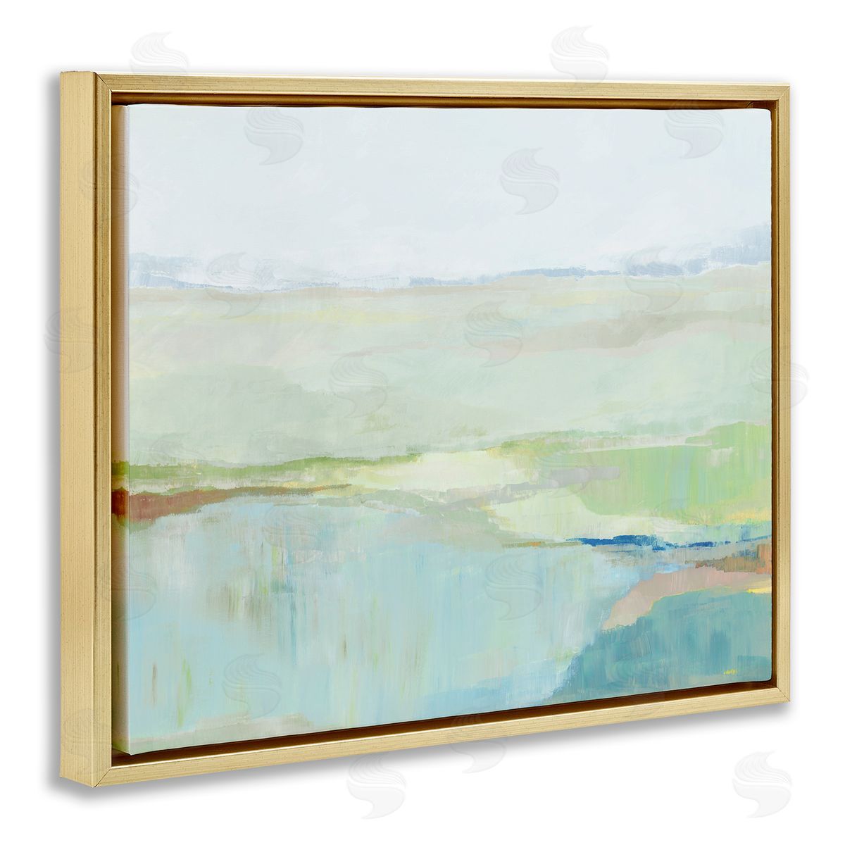 Ian C. Spring Glow Landscape Canvas Wall Art Print