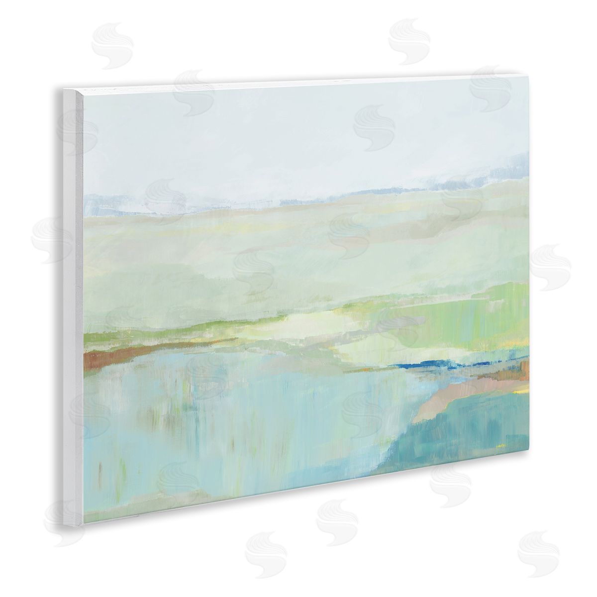 Ian C. Spring Glow Landscape Canvas Wall Art Print