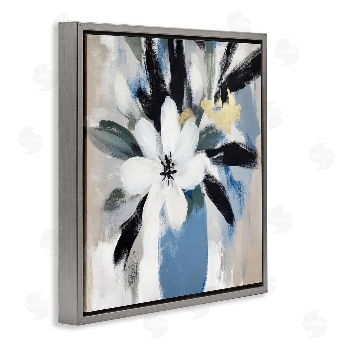 Mona Grace Timeless Modern Flower Bouquet Canvas Wall Art Print