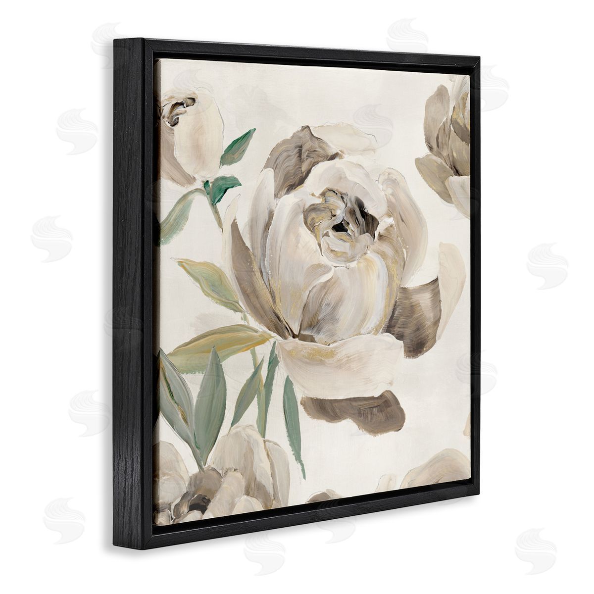 Aria K. Rounded Lustrous Peonies Canvas Wall Art Print