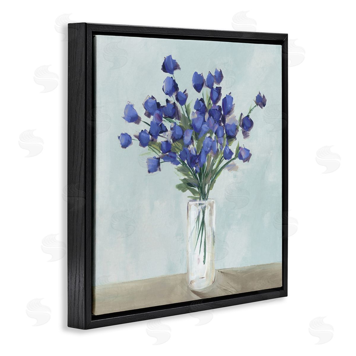 Aria K. Blossoms Of Indigo Canvas Wall Art Print