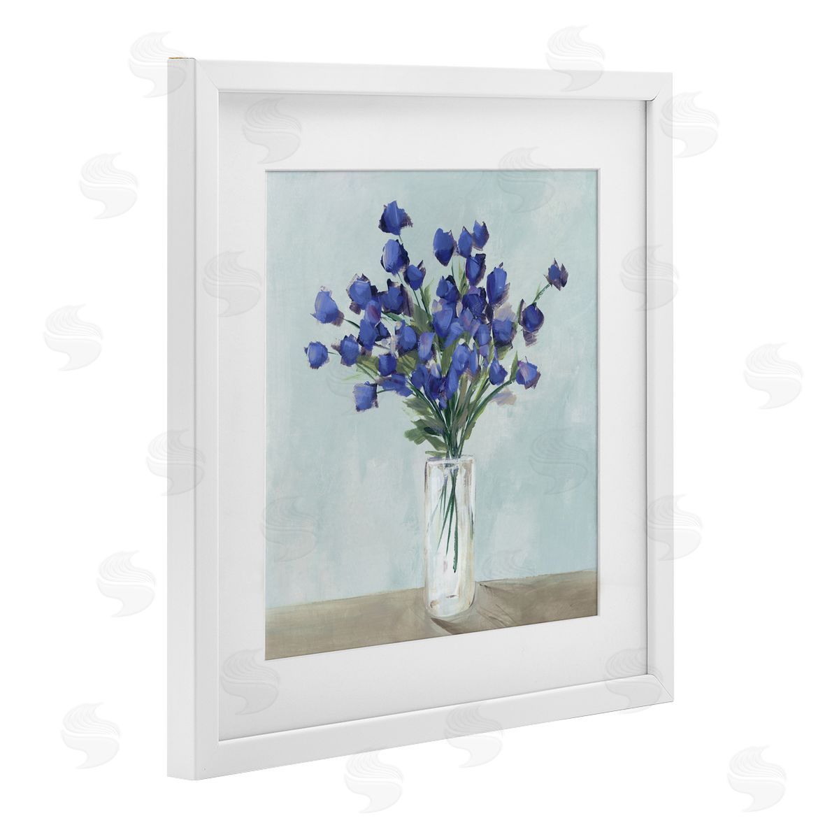 Aria K. Blossoms Of Indigo Canvas Wall Art Print