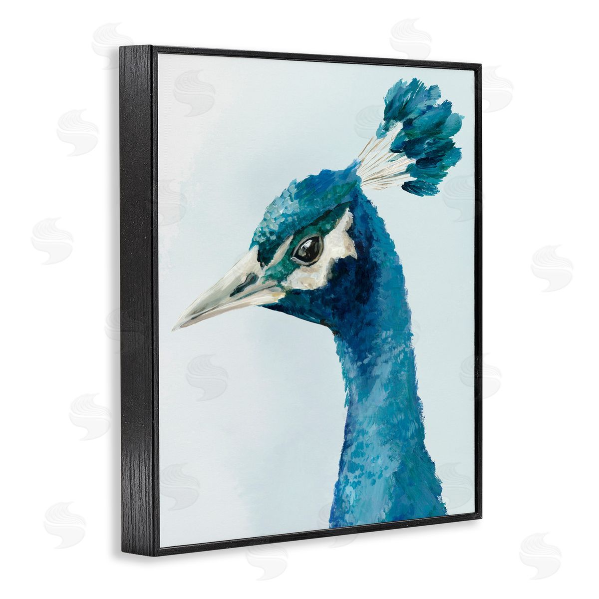 Hannah Dawson Vivid Plumage Peacock Black Framed Giclee Art Print