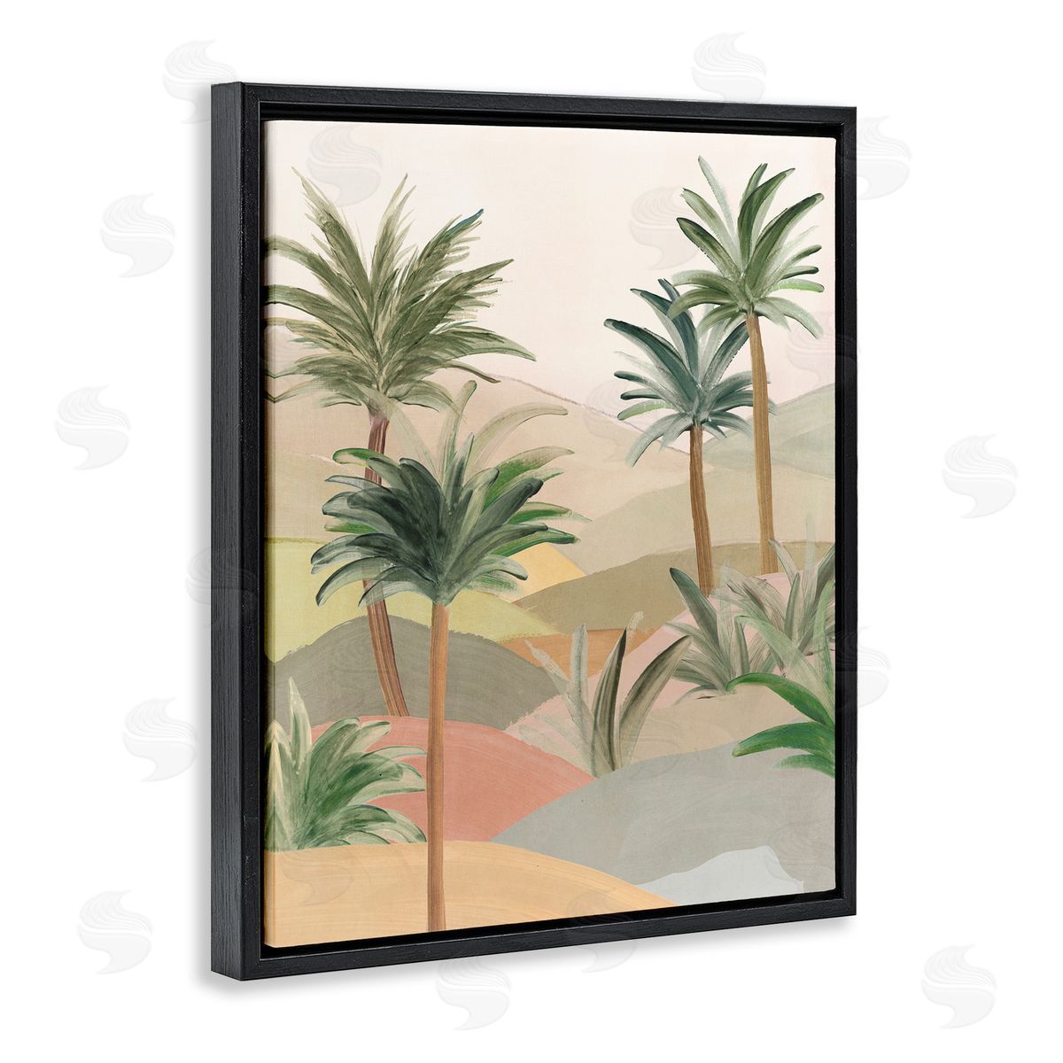 Ian C. Desert Oasis Hills Canvas Wall Art Print