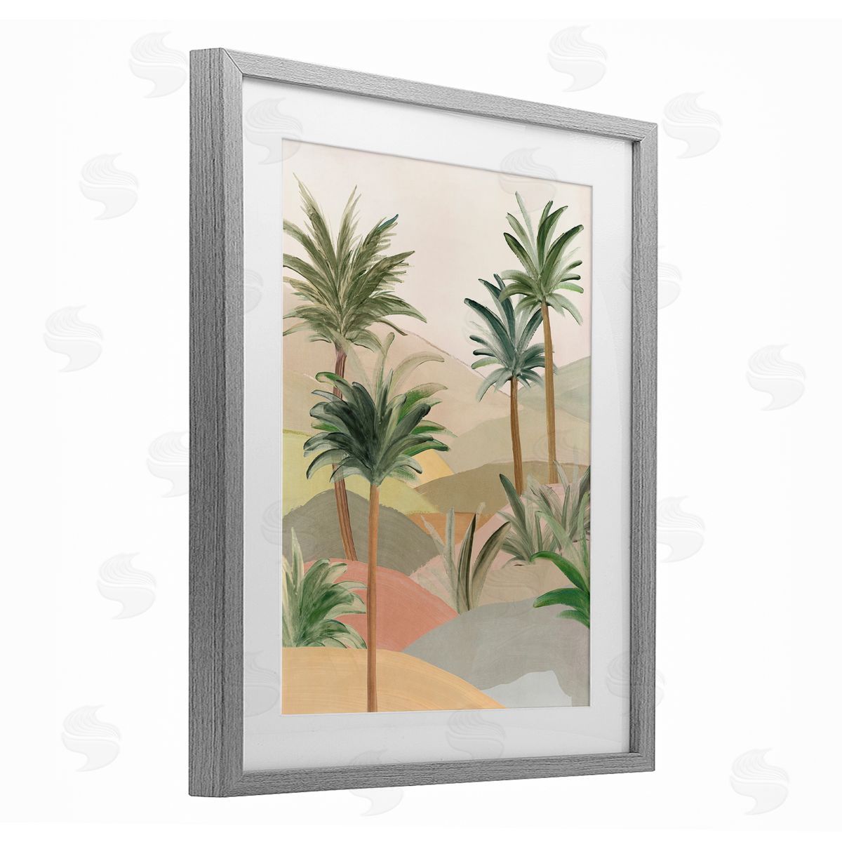 Ian C. Desert Oasis Hills Canvas Wall Art Print