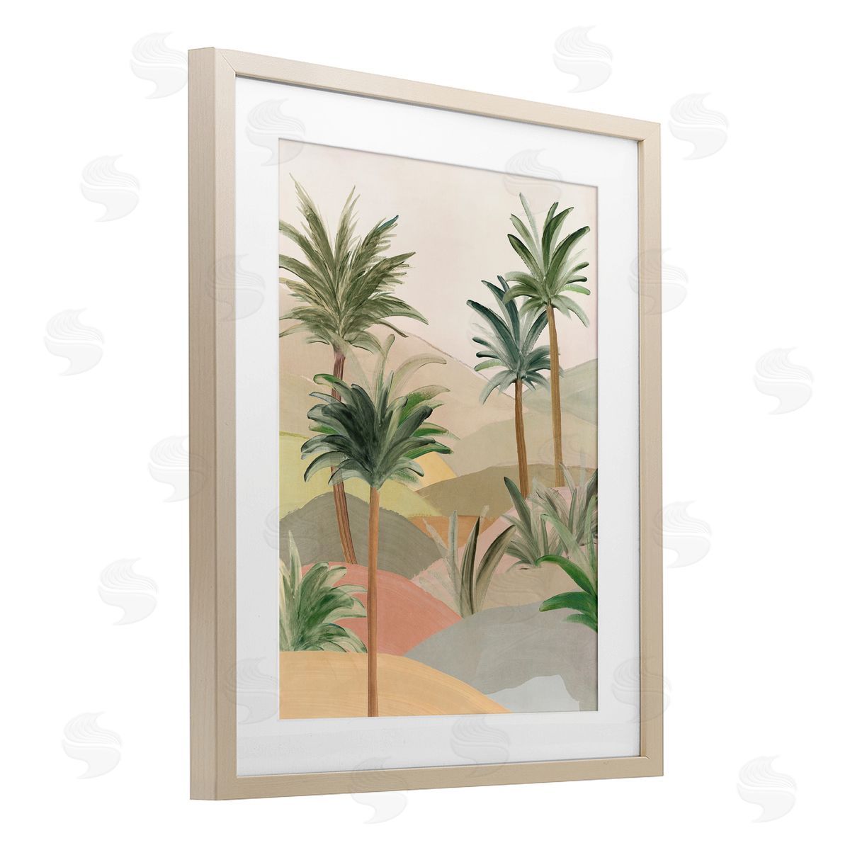 Ian C. Desert Oasis Hills Canvas Wall Art Print