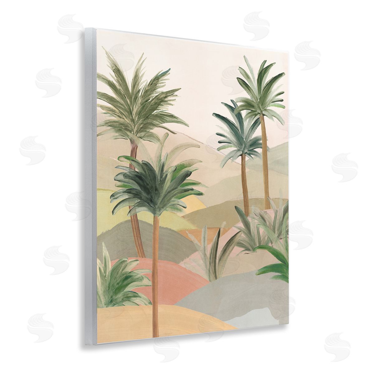 Ian C. Desert Oasis Hills Canvas Wall Art Print