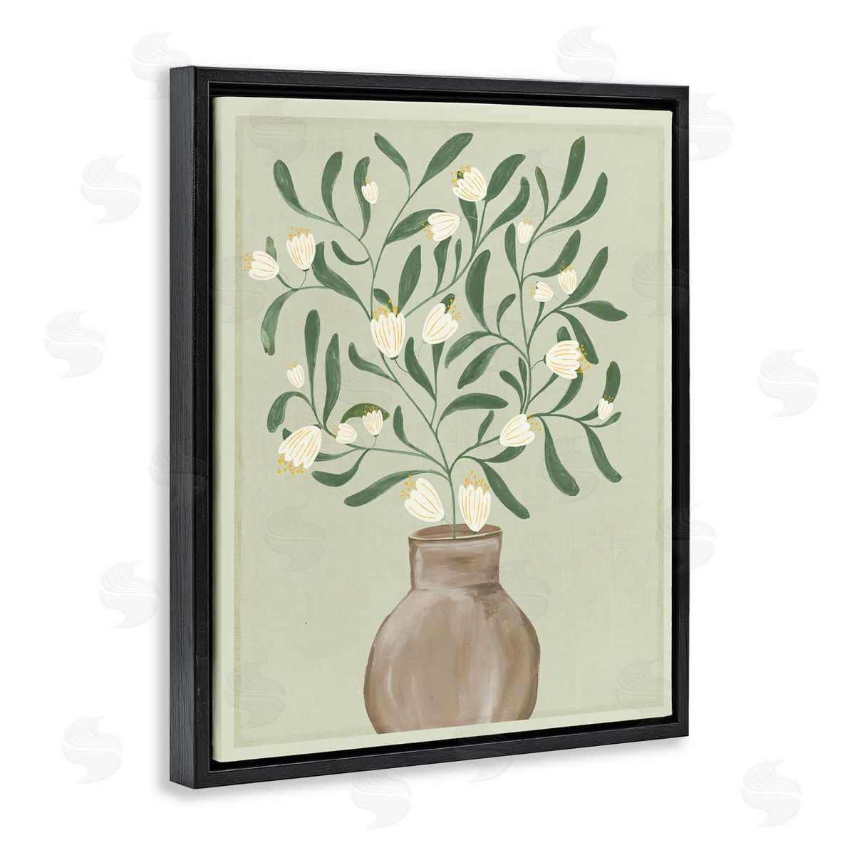 Alex Black Soft Elegance In Bloom Canvas Wall Art Print