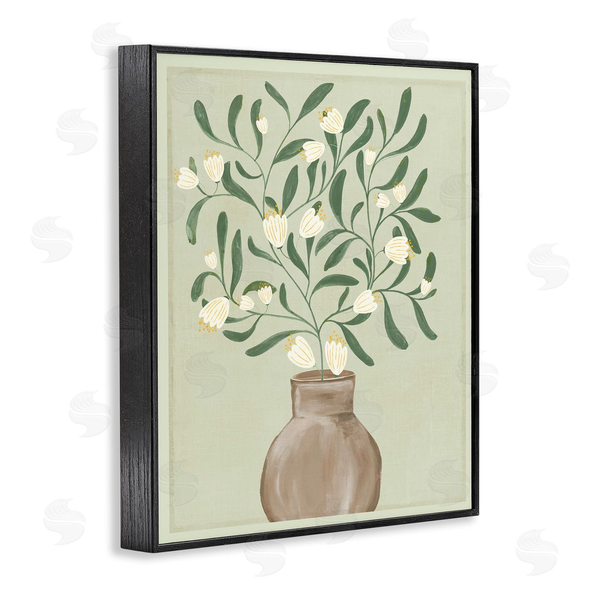 Alex Black Soft Elegance In Bloom Canvas Wall Art Print