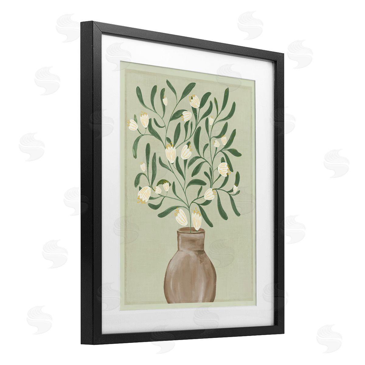 Alex Black Soft Elegance In Bloom Canvas Wall Art Print