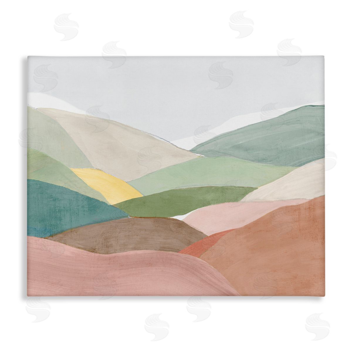 Ian C. Soft Rolling Hills Canvas Wall Art Print