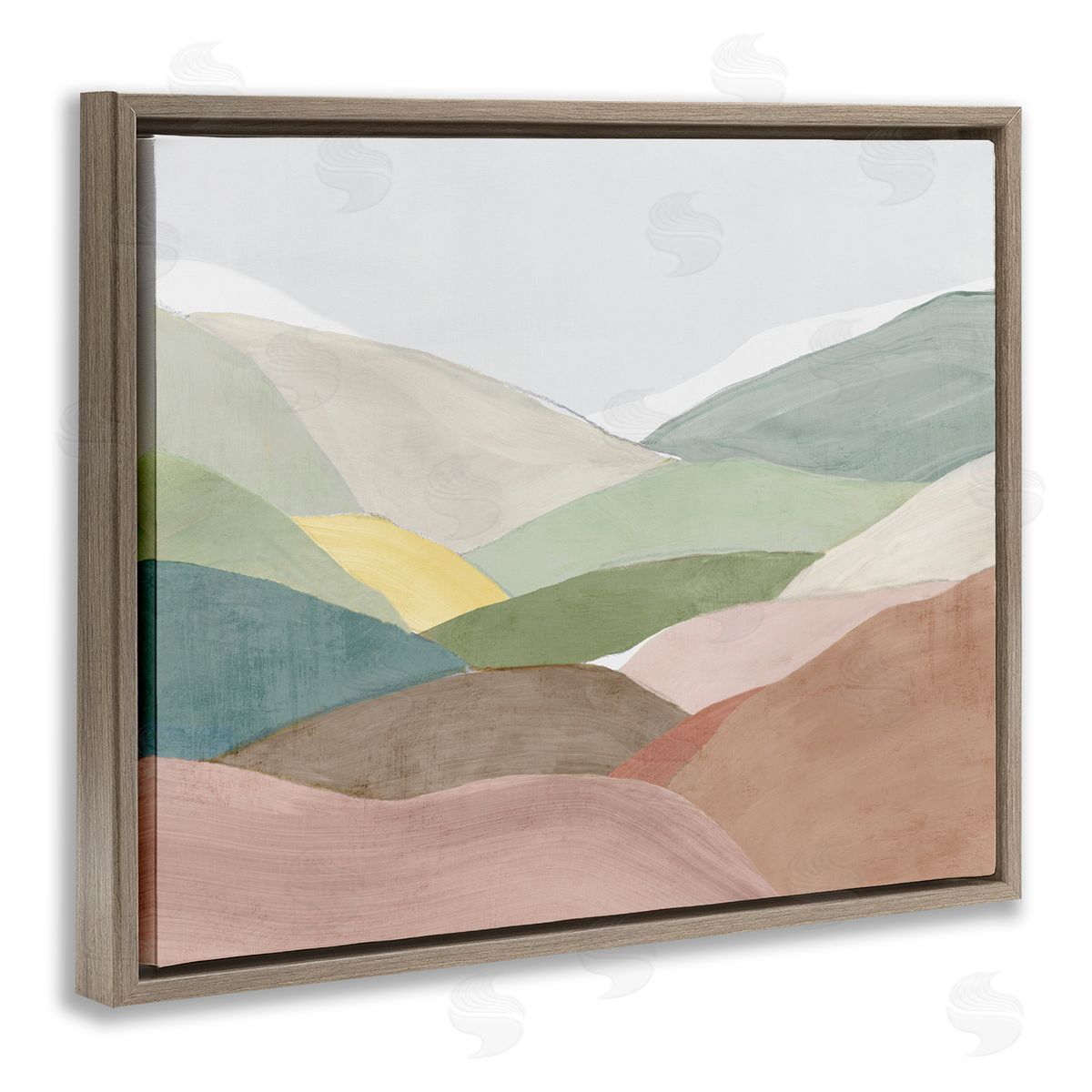 Ian C. Soft Rolling Hills Canvas Wall Art Print