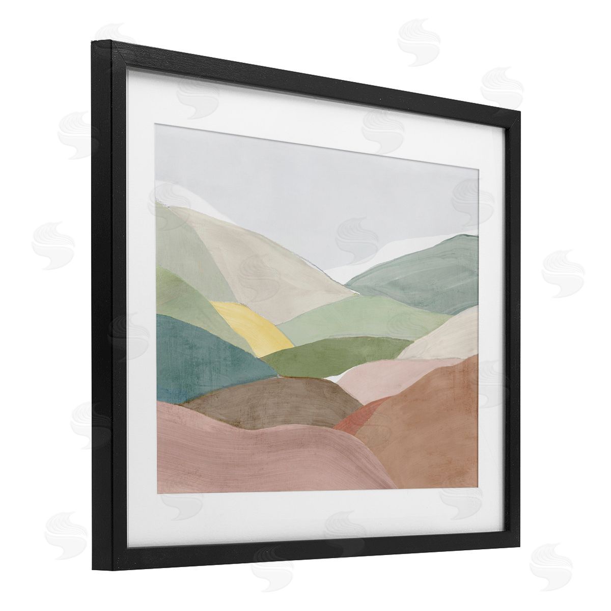 Ian C. Soft Rolling Hills Canvas Wall Art Print