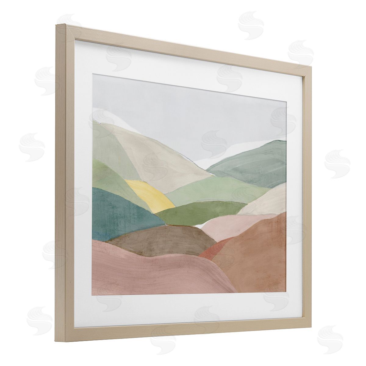 Ian C. Soft Rolling Hills Canvas Wall Art Print