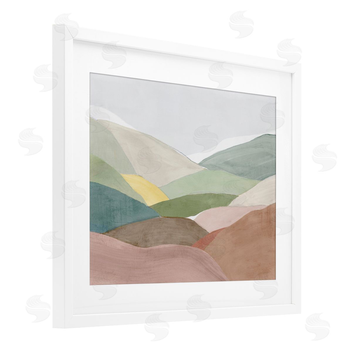 Ian C. Soft Rolling Hills Canvas Wall Art Print