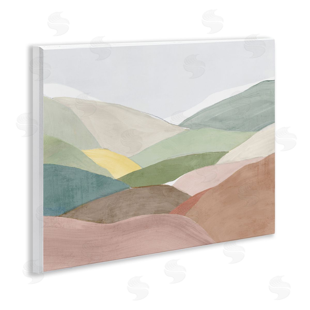 Ian C. Soft Rolling Hills Canvas Wall Art Print