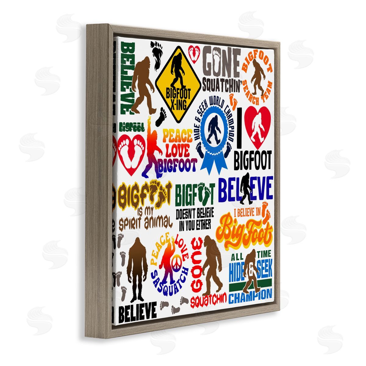 Jim Baldwin Mythical Creature Believe Phrases Canvas Wall Art Print