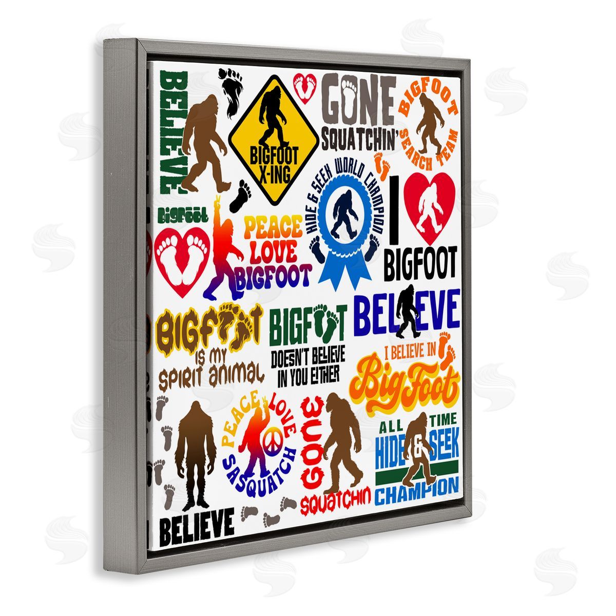 Jim Baldwin Mythical Creature Believe Phrases Canvas Wall Art Print