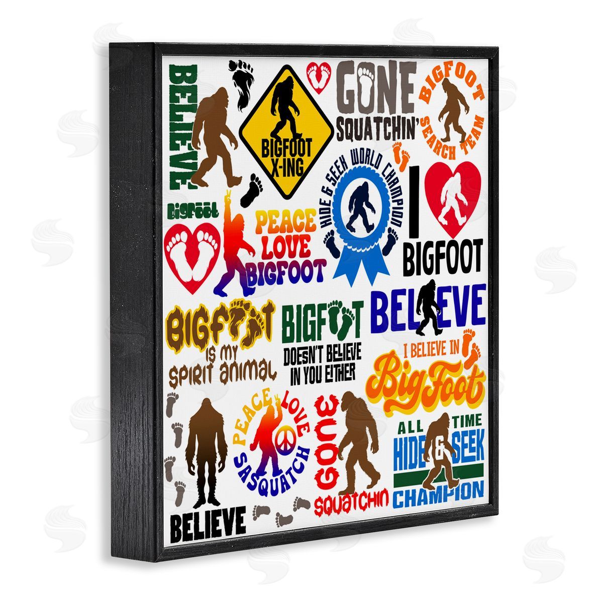 Jim Baldwin Mythical Creature Believe Phrases Canvas Wall Art Print