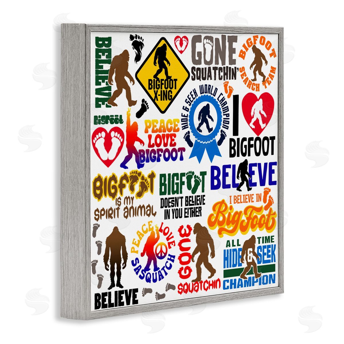 Jim Baldwin Mythical Creature Believe Phrases Canvas Wall Art Print