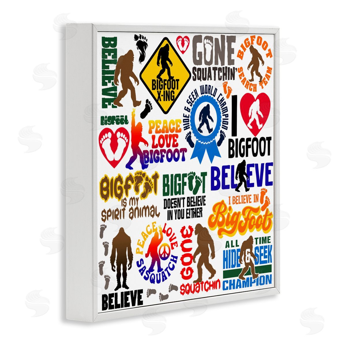 Jim Baldwin Mythical Creature Believe Phrases Canvas Wall Art Print