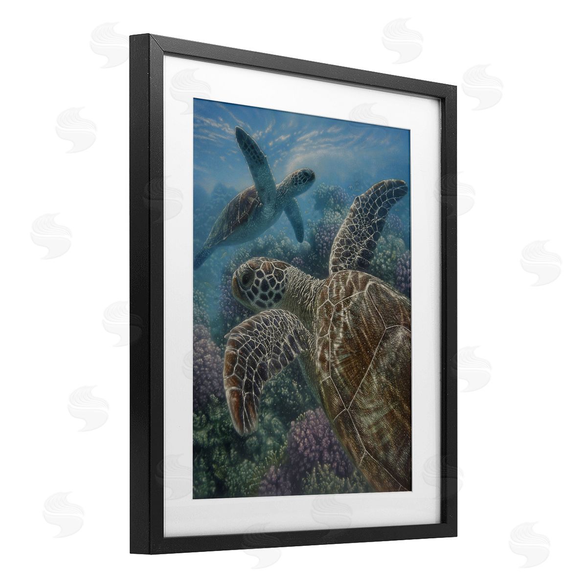 Collin Bogle Turtle Bay over Reef Canvas Wall Art Print