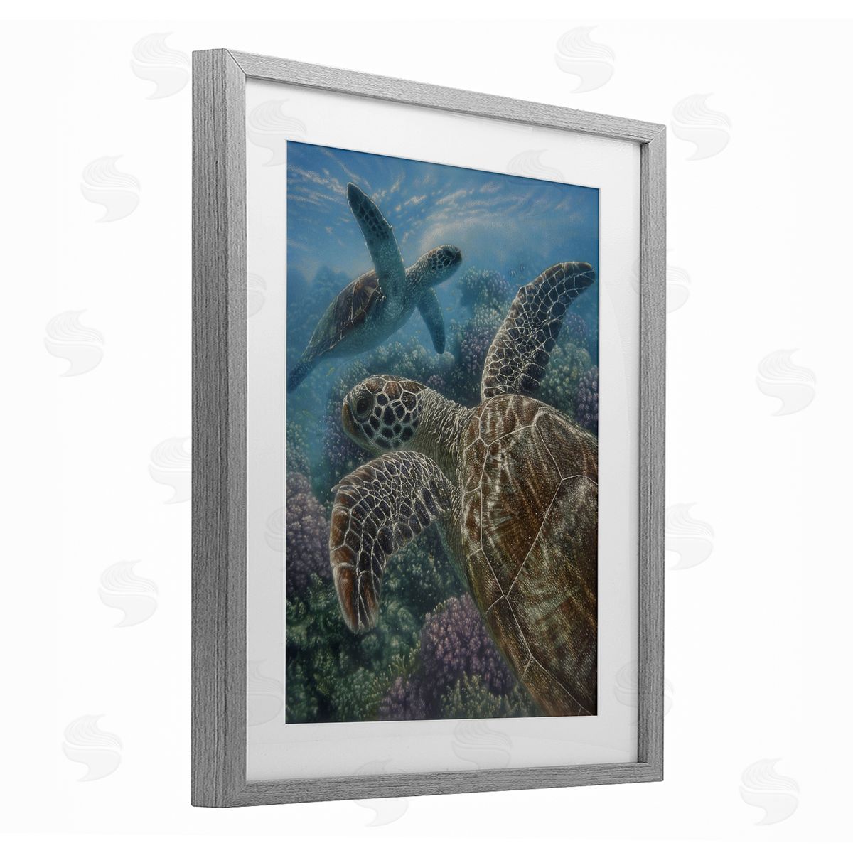 Collin Bogle Turtle Bay over Reef Canvas Wall Art Print
